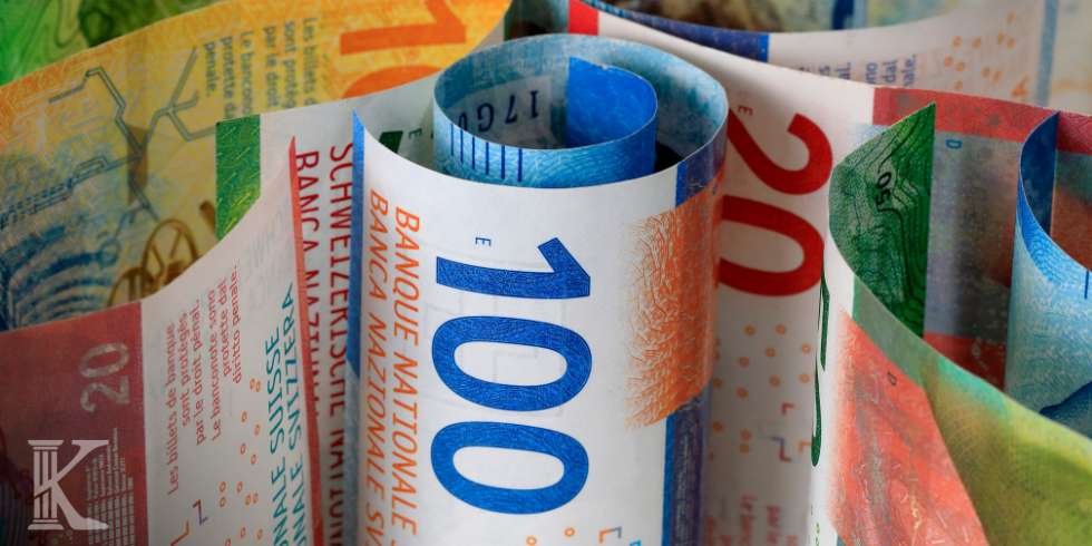 Waluta franka szwajcarskiego w banknotach