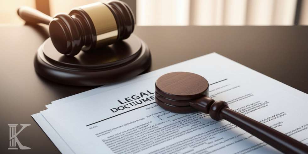 Młotek sędziowski, pozew sądowy