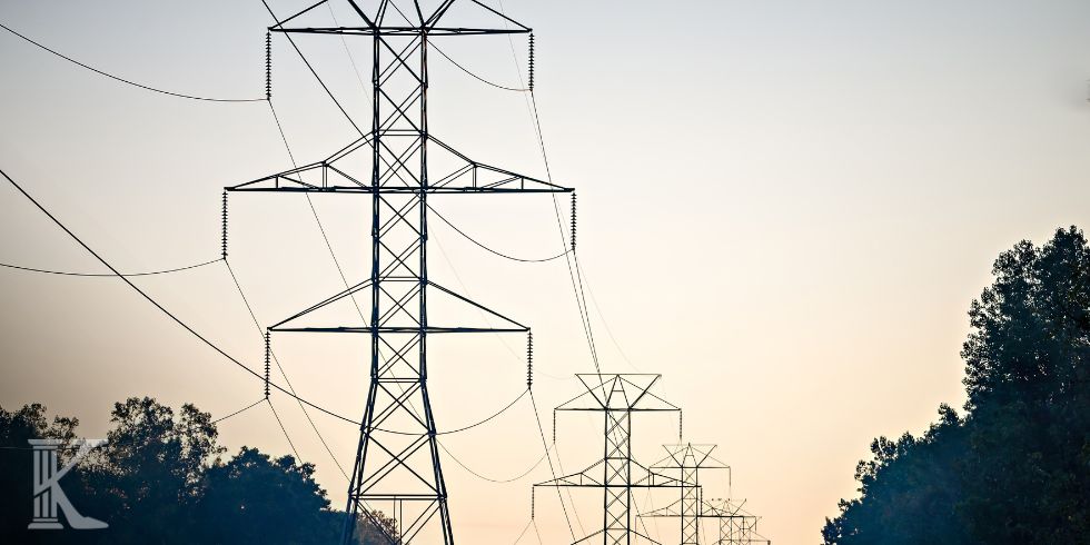 kilka słupów energetycznych